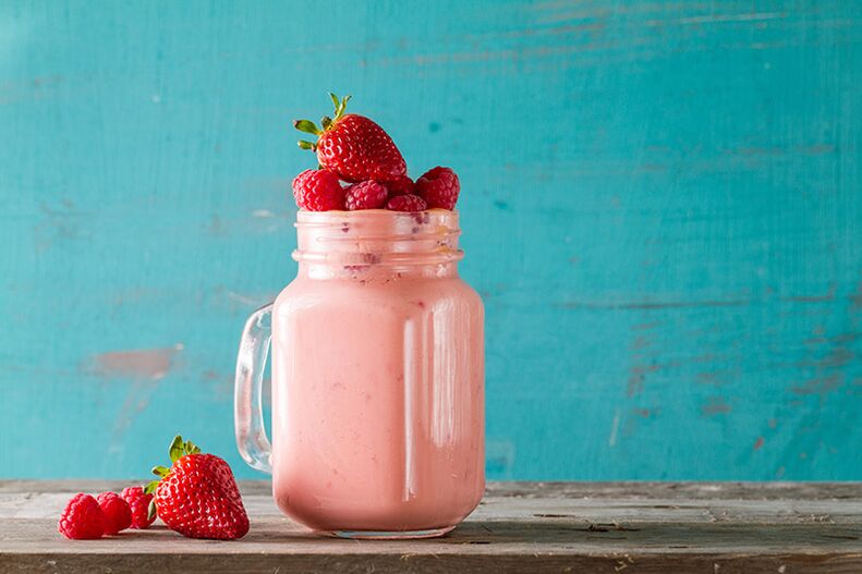 Yoghurt-smoothies in een gezond dieet
