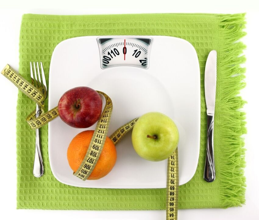 Fruit op de weegschaal