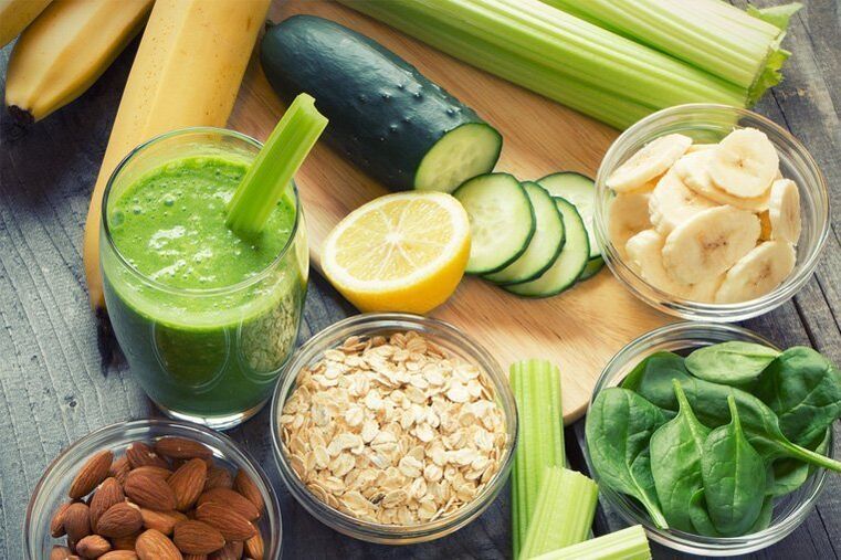 Groenten en fruit met de juiste voeding