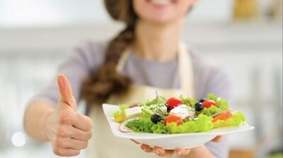 toegestaan ​​voedsel voor gastritis