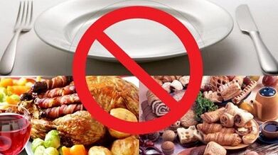verboden voedsel voor gastritis